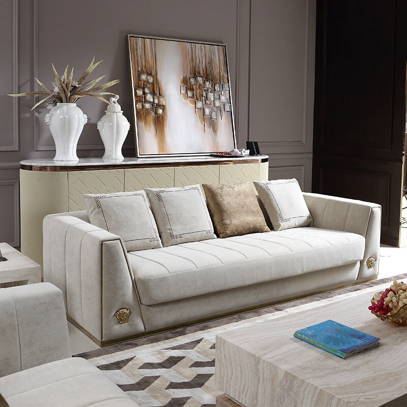 Italian design Leather sofa set elegant luxury art lounge chesterfield sofa set furniture italian design modern 3 seater sofas