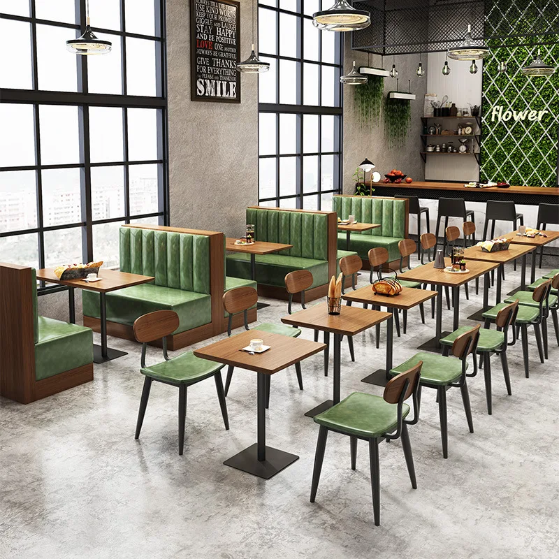Factory Modern Designs Furniture Fast Food Restaurant Furniture Sets Luxury