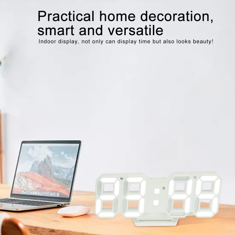 
Customizable Amazon hot sale fashion small digital led wall clock 