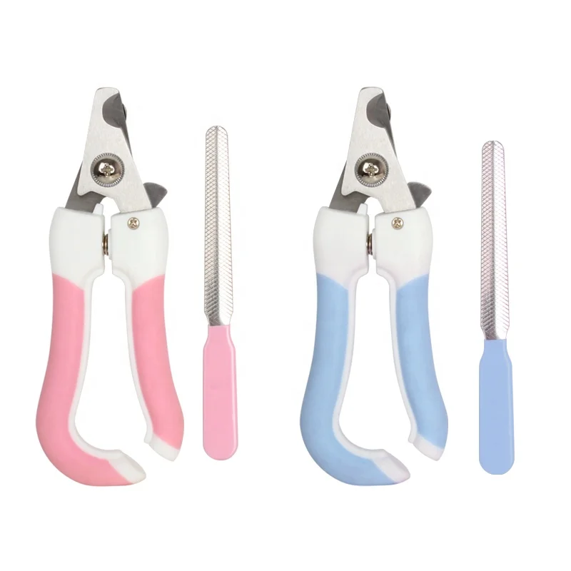 Factory Wholesale 2 In 1 Pet Nail Cutter Cat Dog Nail Clipper With File