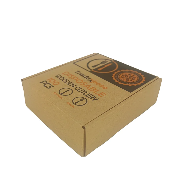 
Biodegradable 100 Pcs Compostable Disposable Wooden Cutlery 