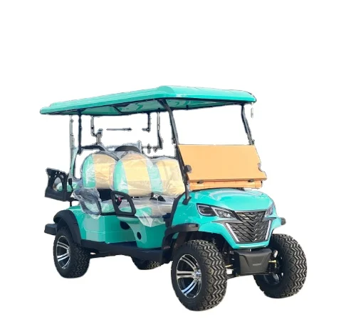 Weliftrich 4+2 4 seats lithium electric 72V golf cart powered bumper off-road 4 seater Rain Covered color option