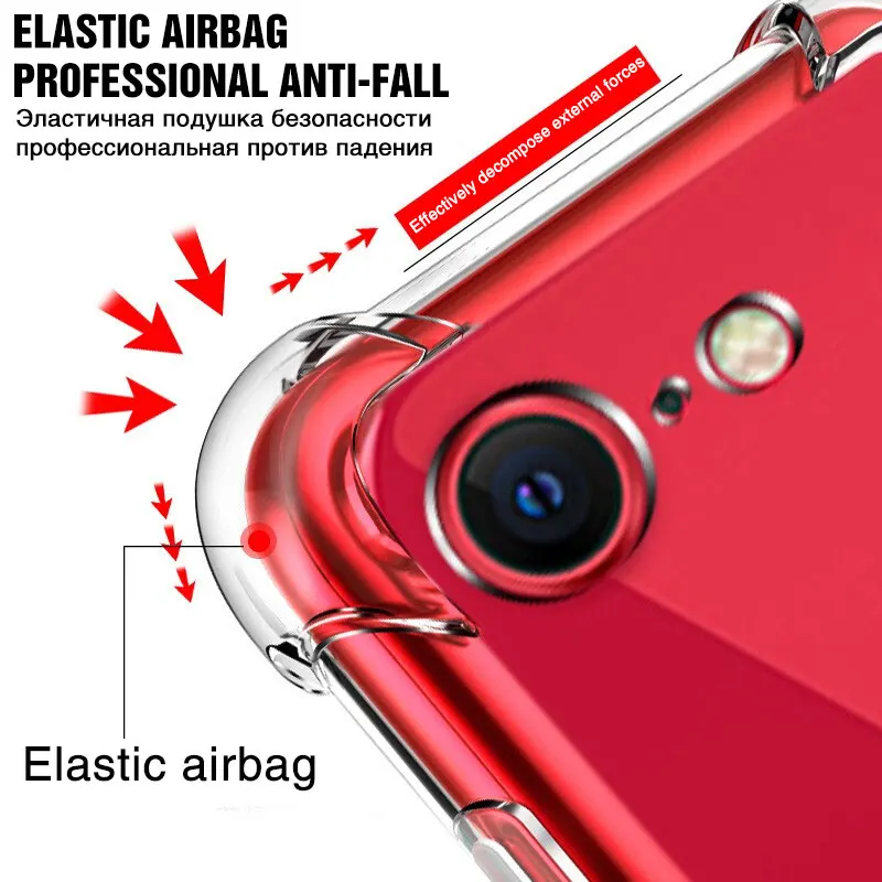 Роскошный Ударопрочный силиконовый чехол для телефона чехлы Iphone 12 11 Pro Max mini XS