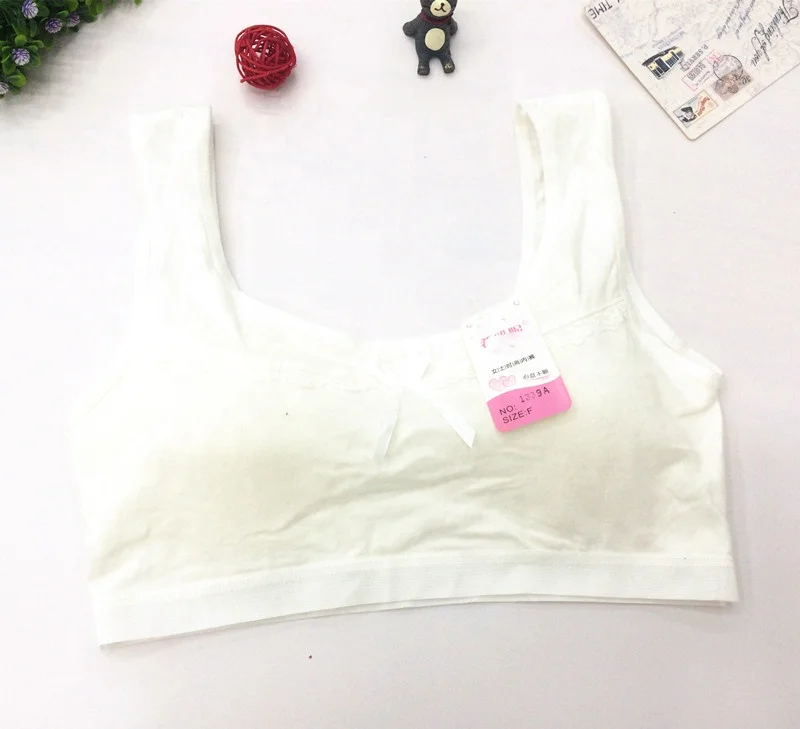 
Colorful design wholesale kids young girls underwear soft padded seamless bra 