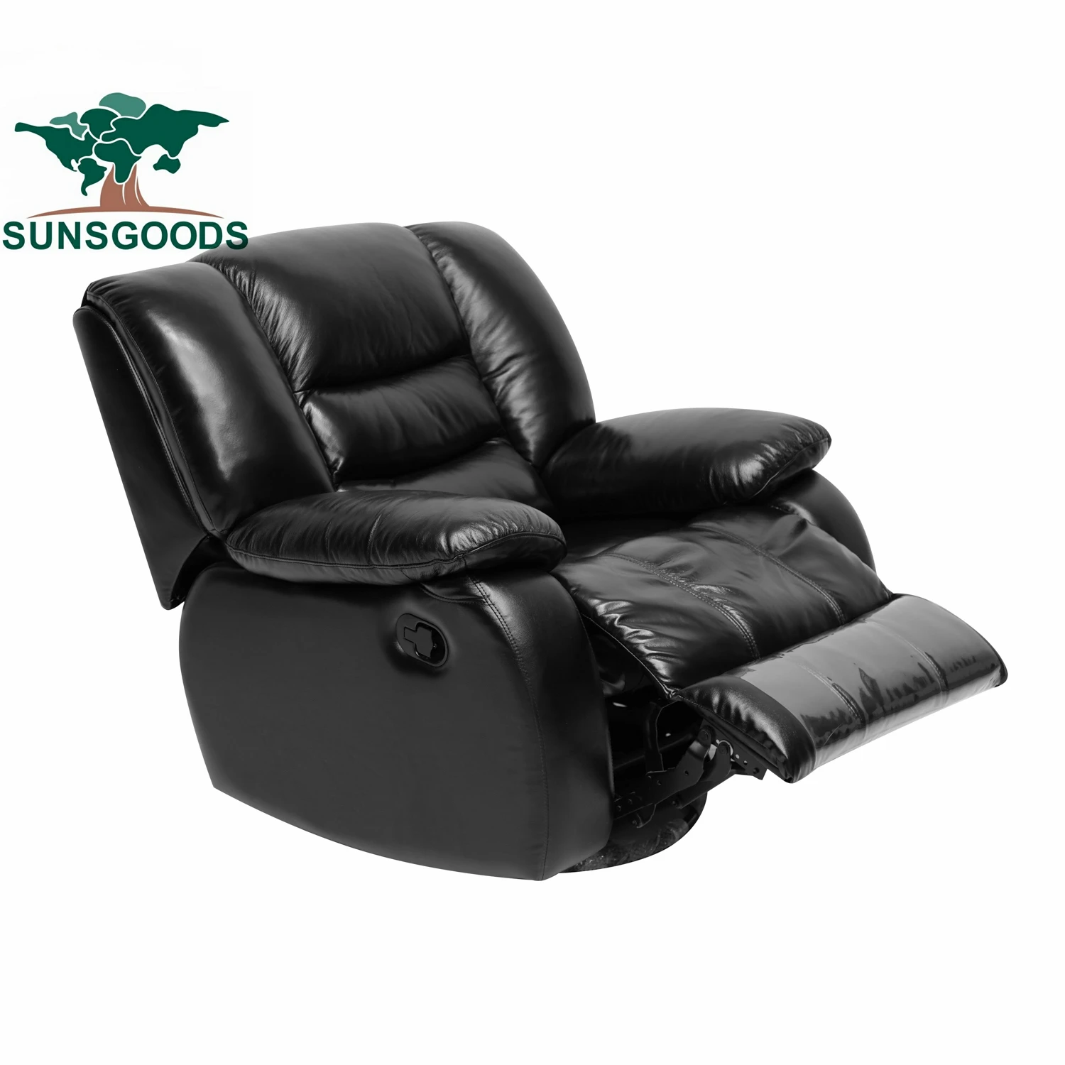 SUNSGOODS Luxury reclining genuine leather armchair recliner armchair for cinemas
