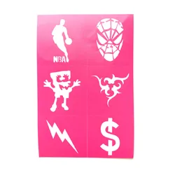 Hot Sale Tattoo Sticker Template PVC Art Airbrush Body Painting Stencil Henna Tattoo Stencils