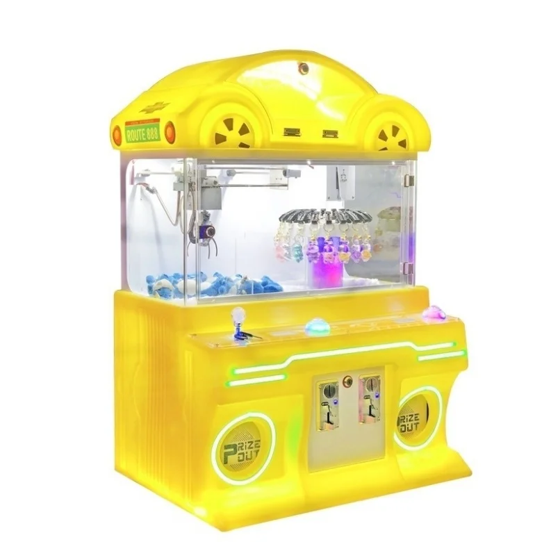 2 Player Coin Operated Mini Claw Machine Clip Prize Game Machine