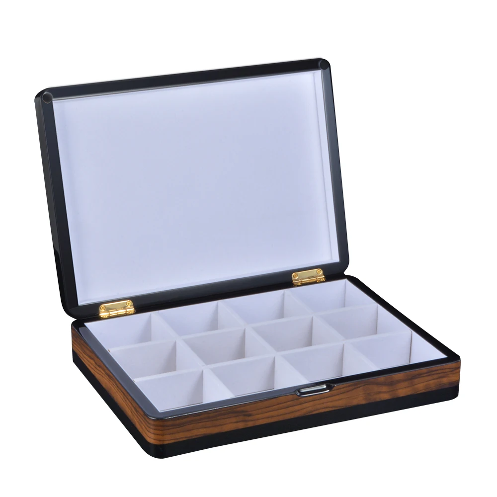 
12 Compartment Wooden Packing Box For Tea Bag Storage  (1600104717541)