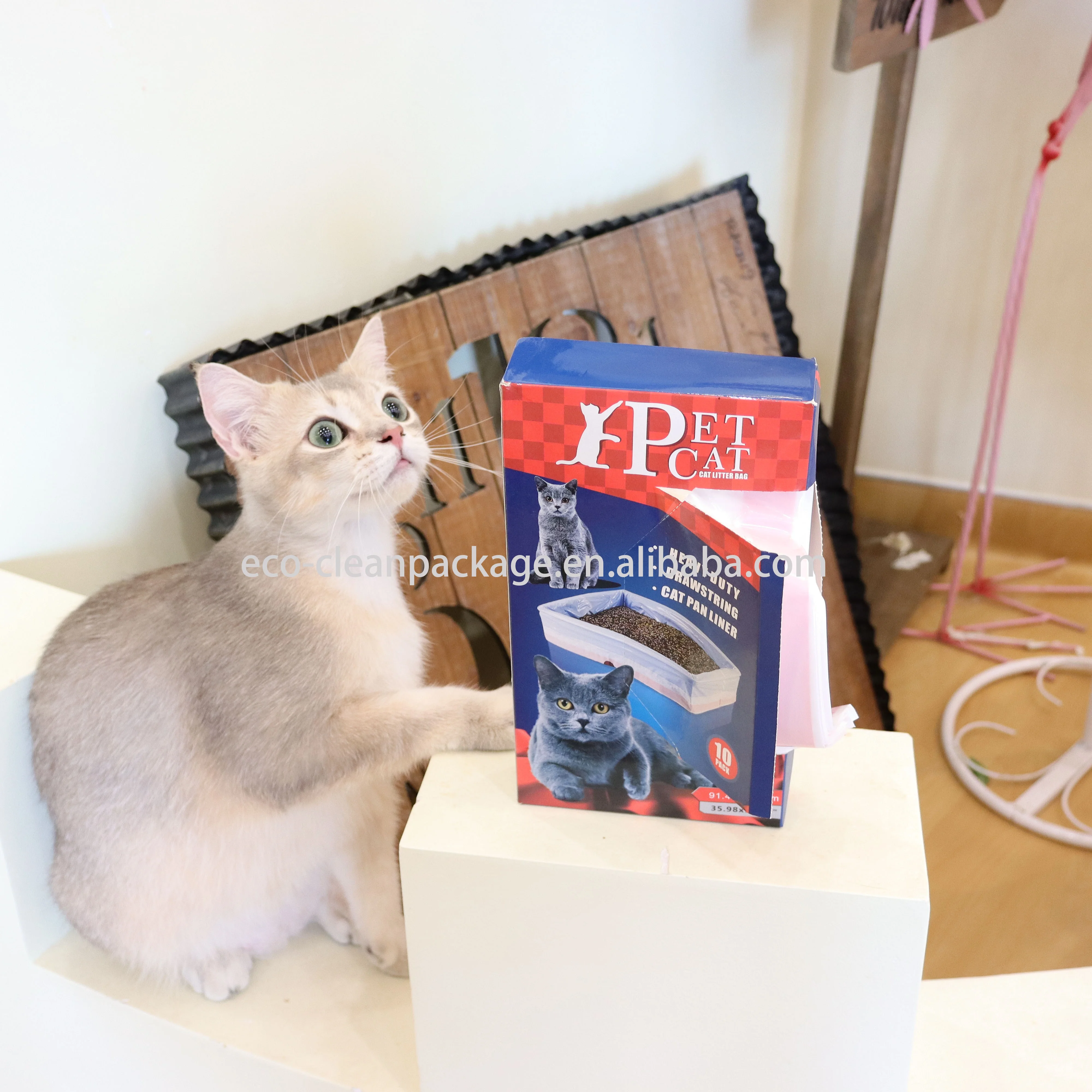 Factory wholesale Cat Litter Box Lined with Waste Bag Waste Liner Garbage Litter Bag