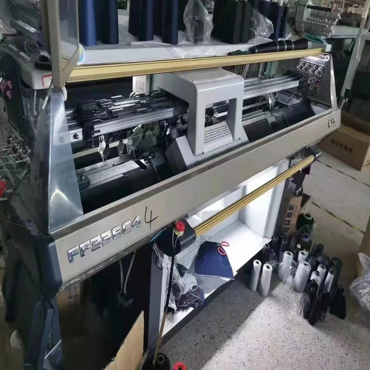 used automatic computerized flyknit shoe upper knitting machine
