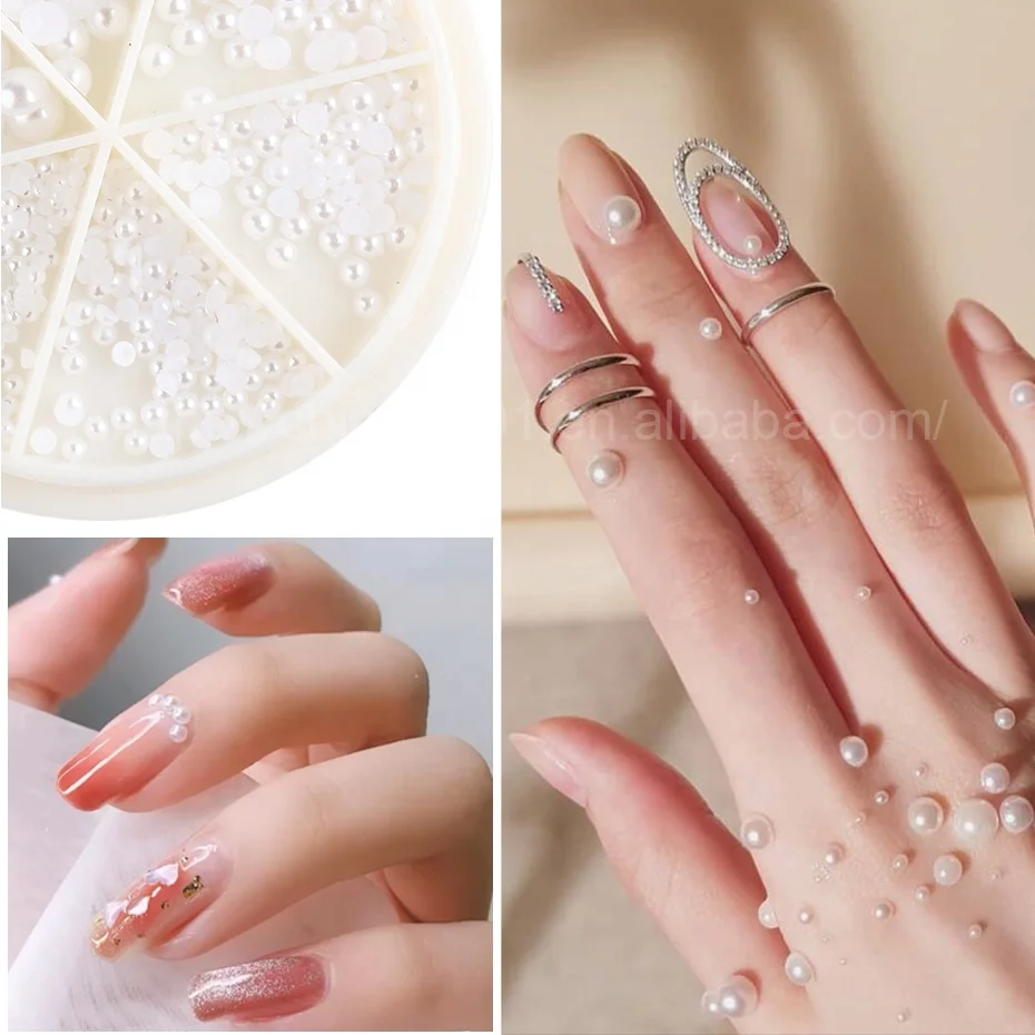 GREENKEM Crystal Rhinestones 3d Glitter Nail Rhinestone Shiny Ab Crystal Flat Back Nails Stone Glass Jewelry Diamond 3d Nail Art