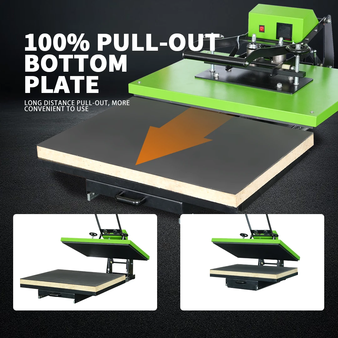 High Pressure 60*80cm Large Format Sublimation Heat Press Machine T-shirt Printing Factory For Sale