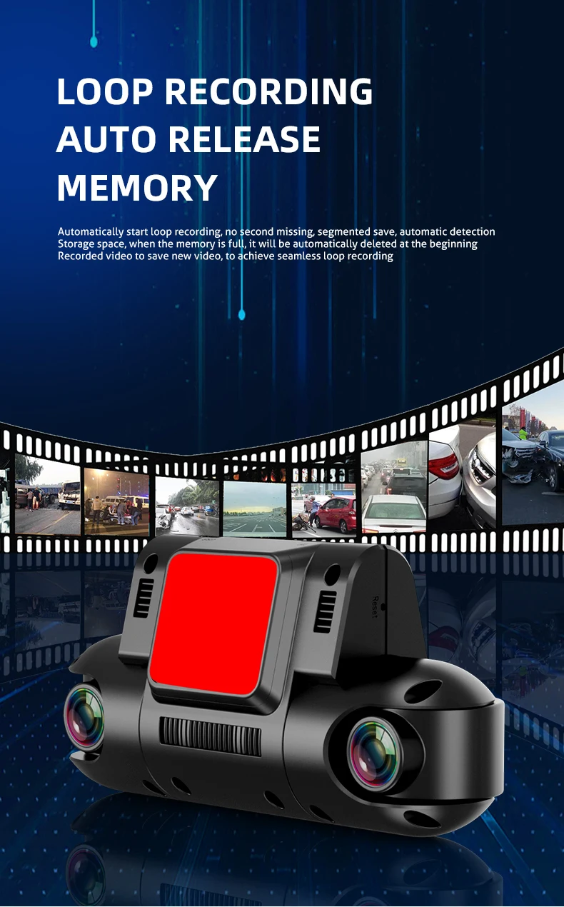 NO SCREEN Dual Car Camera Inside Outside Full Hd Dual Lens Wifi Dash Cam Camera Car Black box Recorder 1080p