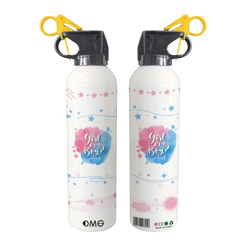 Wholesale News Boys Girls Sex Reveal Color Cannon Powder Spray Bottle Air Mist Sex Reveal Salute gun confetti