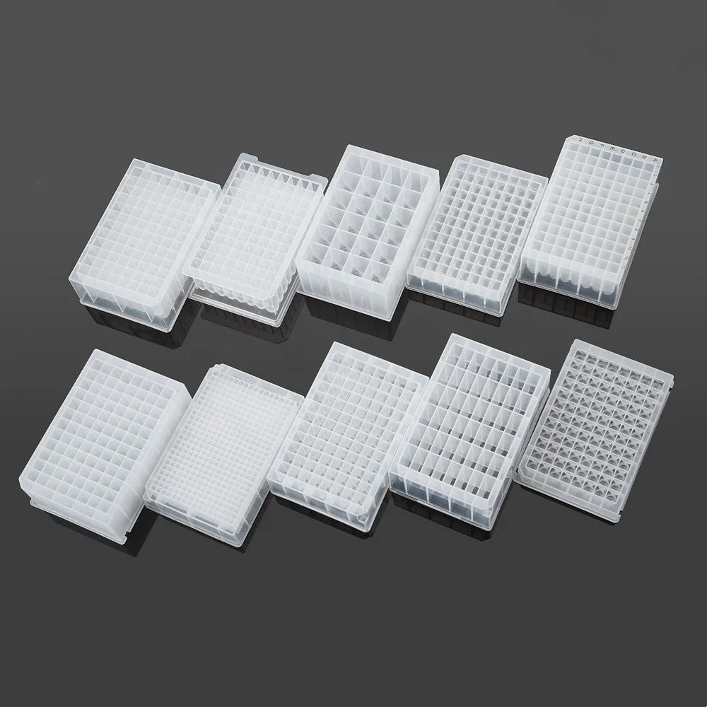 1.6ml Low absorption and low residue 96 square deep well plate with U/V shape bottom
