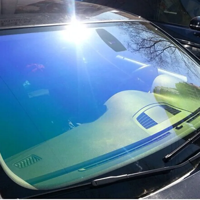 Good price blue purple chameleon tint film for car window super cool 88%VLT 99% UVR daytime privacy window solar tint
