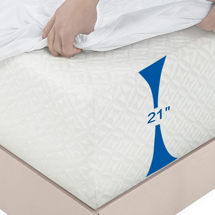 100% Cotton Quilted Mattress Cover Hotel Bedroom Waterproof And Mite Proof Mattress Cover