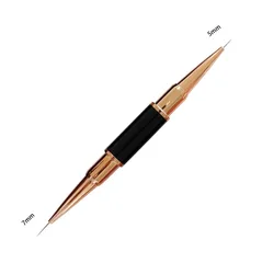 Double Head Acrylic Flower Nail Art Brushes Liner Brush Drawing Line Crystal Nail Brushes Rhinestones Handle Manicure Art Tool