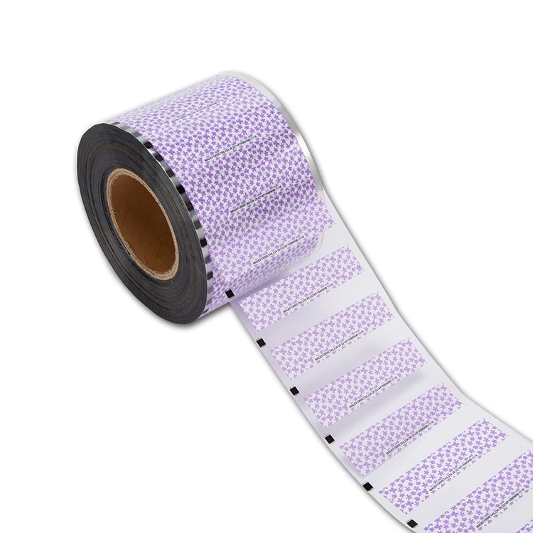 Hot sale purple small floral pattern laser heat transfer film for ball pen inkpen