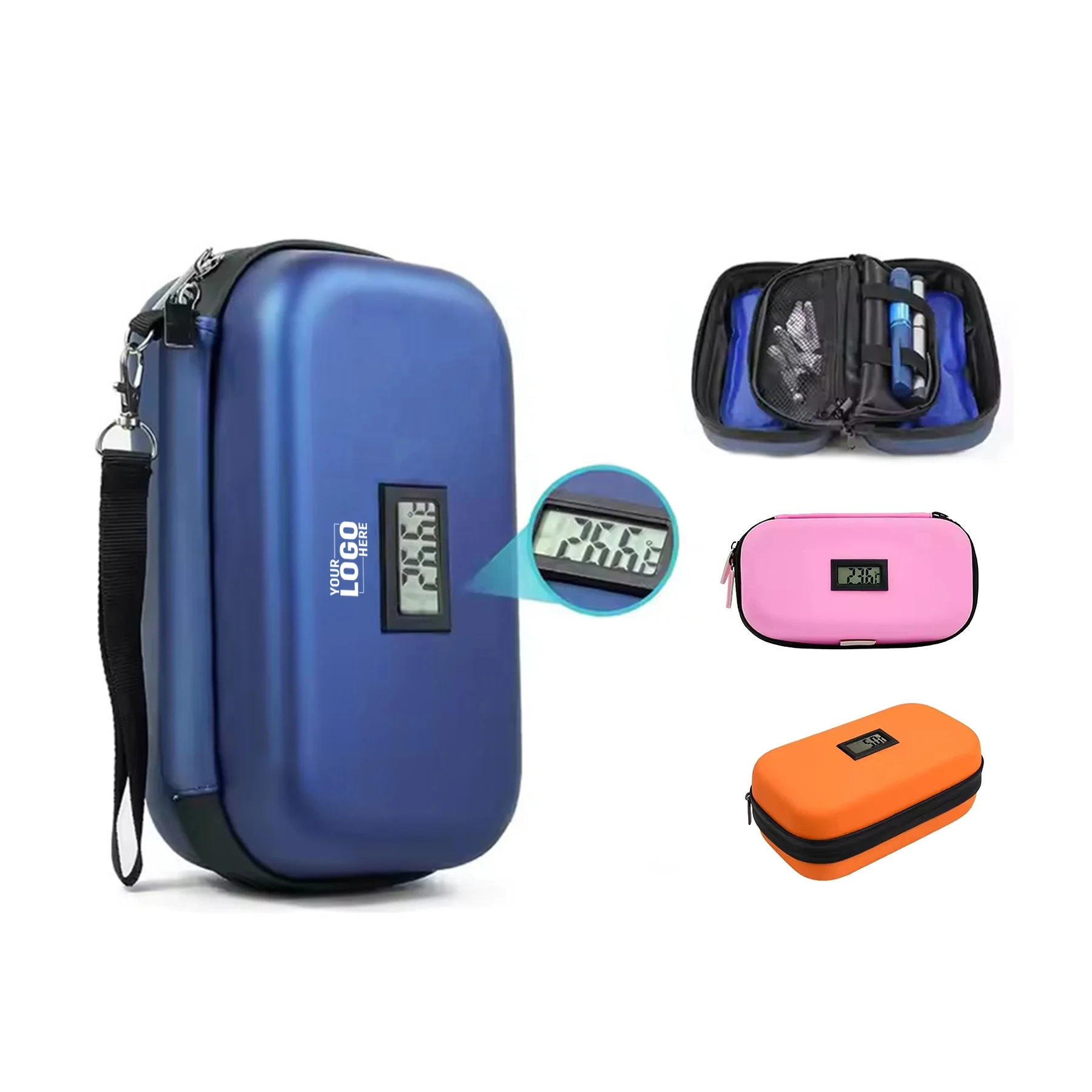 Custom Insulin Cooler Travel Case Medication Diabetic Cooler Travel Thermometer Refrigerated Medicine Bag Promotional Gifts