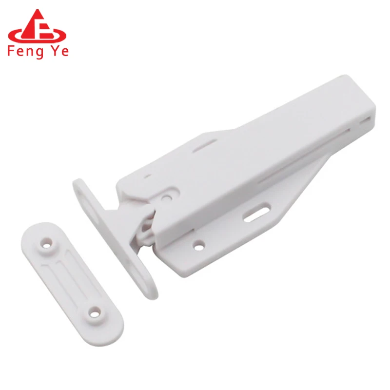 Closet cabinet door side mount push system plastic latch Wholesale sliding door damper cabinet door bounce close pull latch