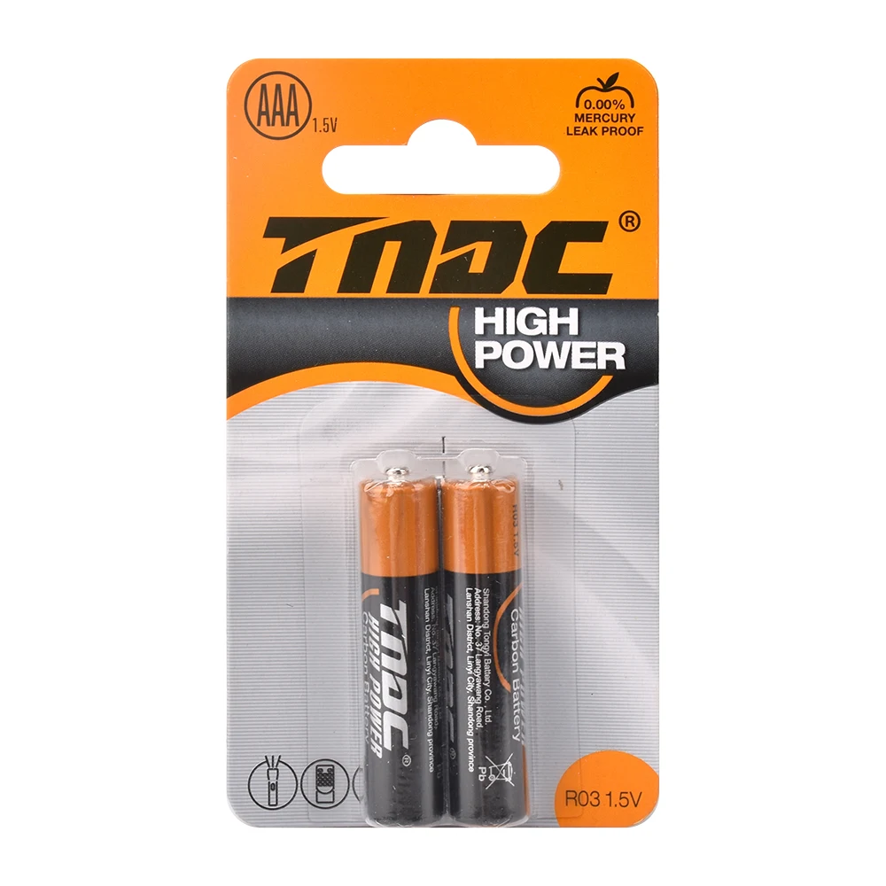 Chinese Factory Direct Sales R06 AA 1.5v 1.3 Wh Zinc-Carbon Battery