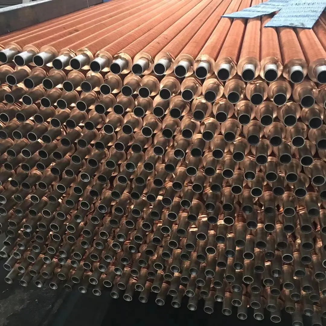 Ccarbon Tube / Copper Tube with Aluminum Fin heat exchanger