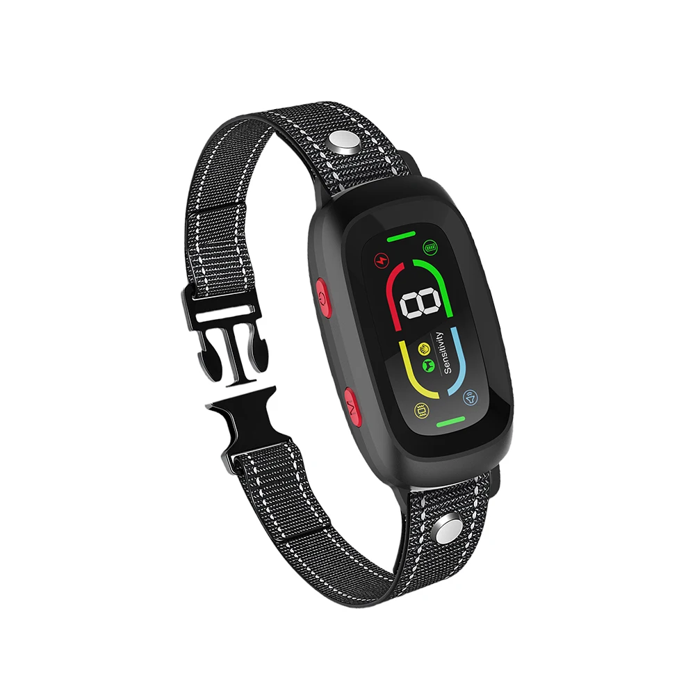 AD S02 Beep Vibration Electric Electronic 6 Levels Shock 4 Modes Dog Training Collar Dog Bark Collar For House Pet Dogs