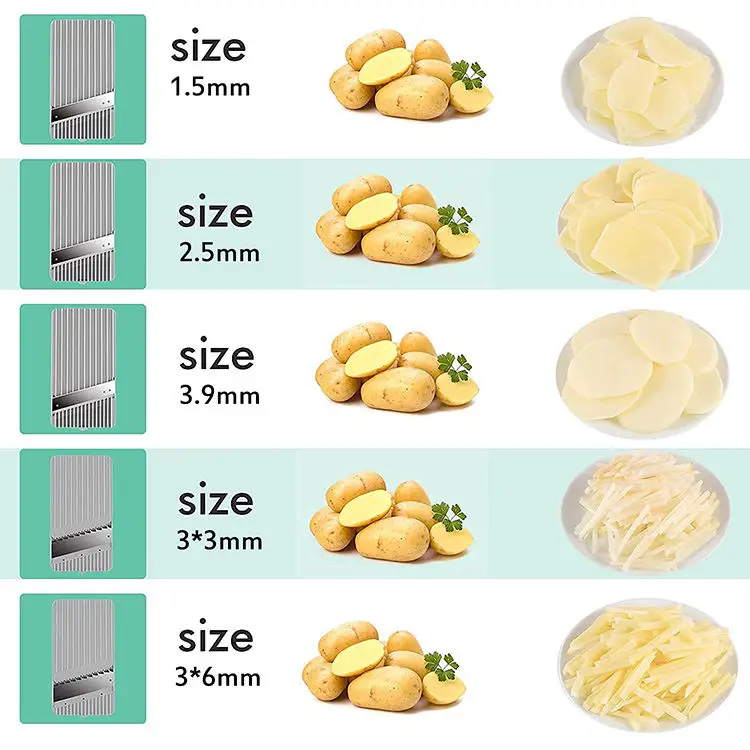 5 In 1 Multifunctional Fruit and Vegetable Chopper Slicer potato grater manual Salad Vegetable Slicer