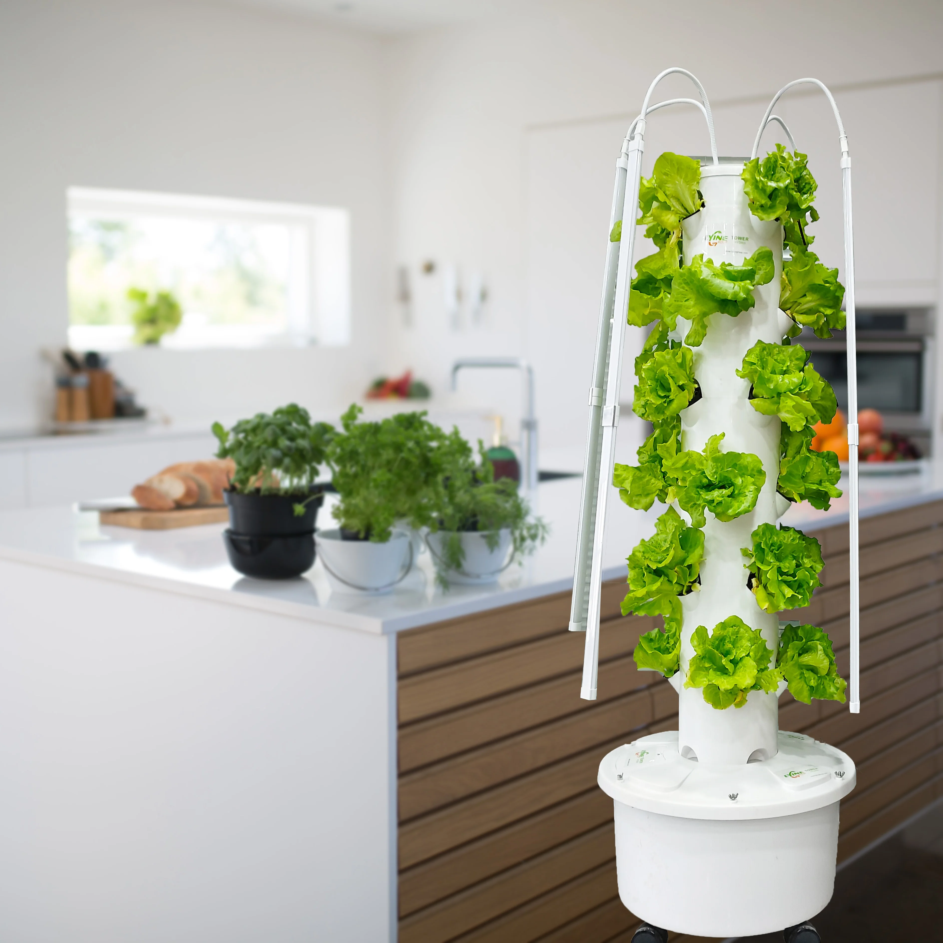 vertical farming hydroponic tower garden for home use