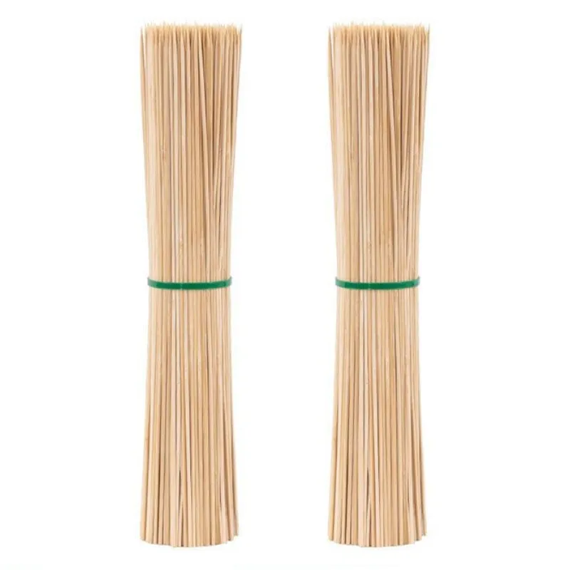 Bamboo Barbecue Skewers Stick Suppliers Sauce Pancake BBQ Sausage Stinky Bean Curd String Disposable Bamboo Sticks Wholesale