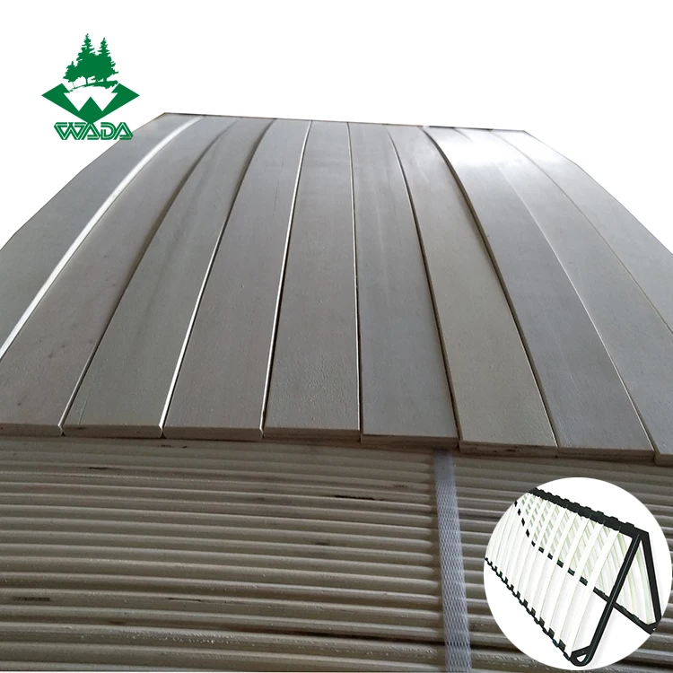 Full poplar /birch LVL bed wood slats with factory directly sales