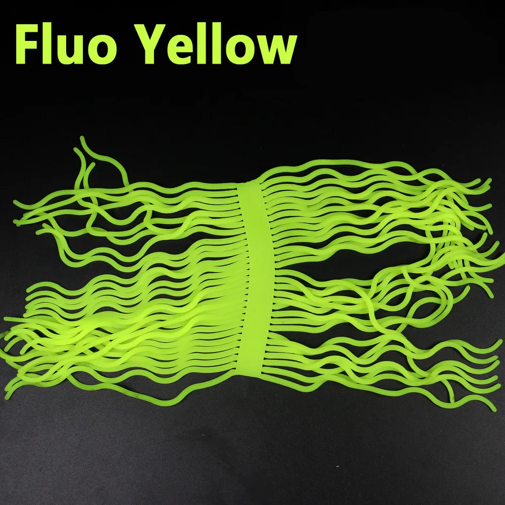 60pcs Bag Fly Fishing Tying Materials Squirmy Wormy Artificial Kit Worm Flies Plastic Worms Soft Fishing Lures