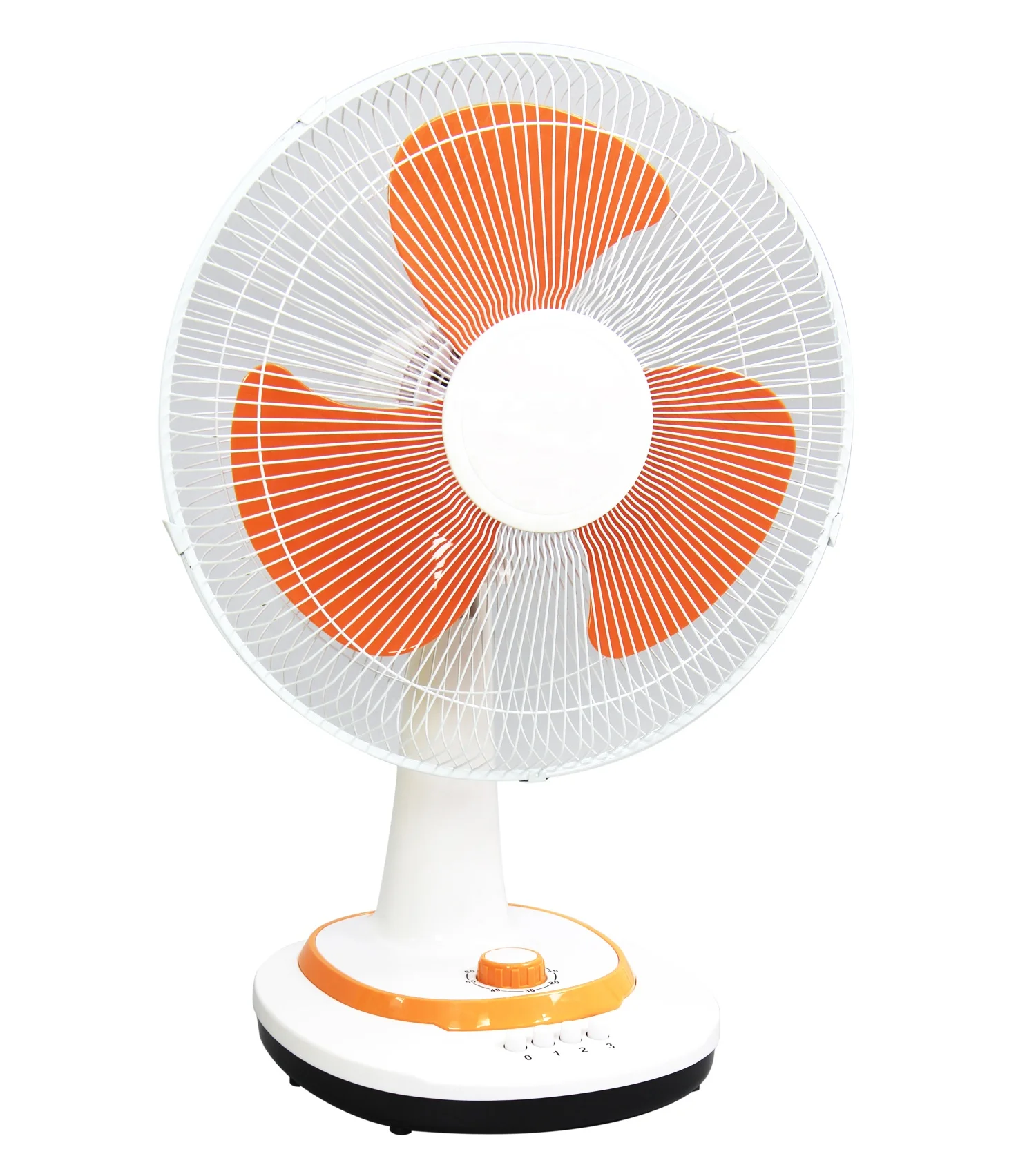 Electric Ac Power Low Power Consumption Orange 16Inch Table Fan