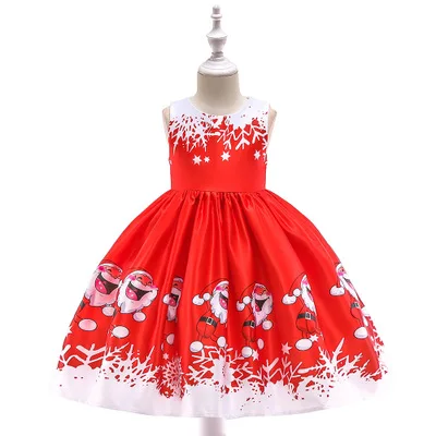 New Christmas Dress For Girls Costume Kids Dresses Princess Children