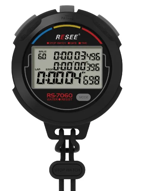 Resee professional view article 60 record high quality timer shutdown support OEM customizable sports stopwatch