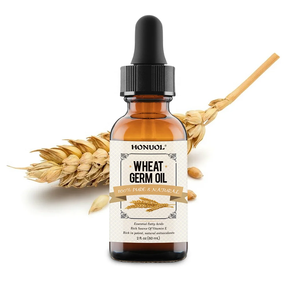 Метка частного назначения холодного отжима базисное масло натуральный увлажняющий крем масло зародышей пшеницы для ухода за кожей, волосы и уход за кожей лица и растяжек рельеф