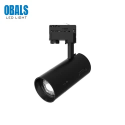 Nordic Commercial Antique Shop Moving Head Rail 3 Phases Pro 25w 30w Cob Focus Adjustable Zoomable Museum Led Track Light