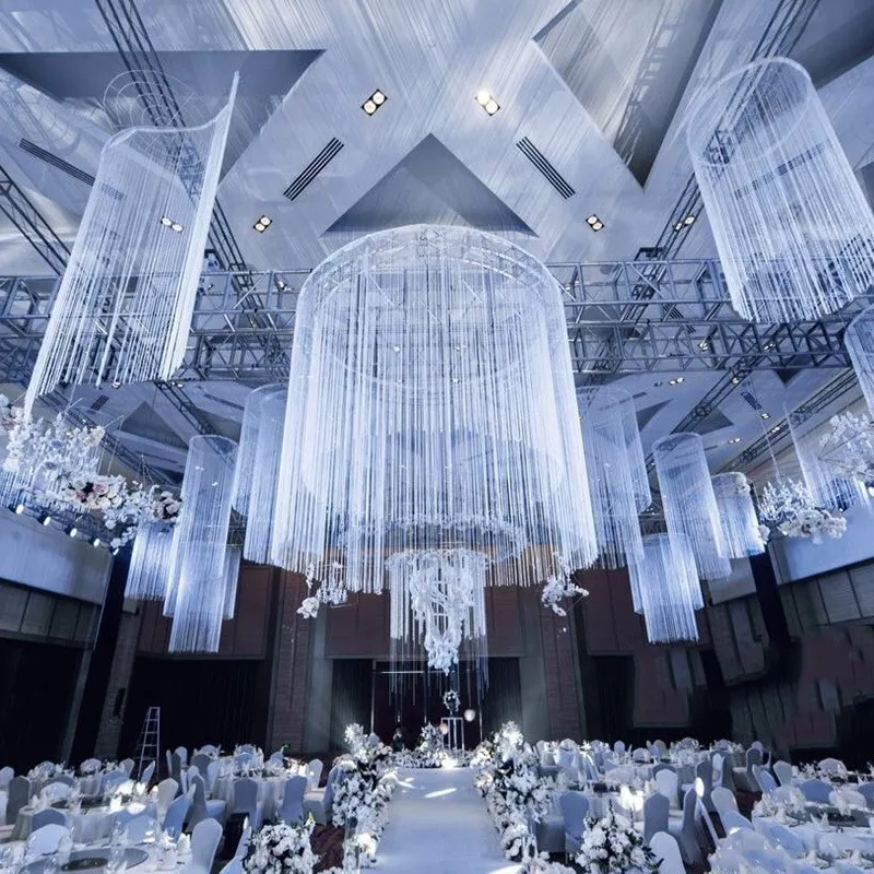 Dense Spaghetti Fringe String Door Curtain Panels Room Divider Fly Screen String Curtain