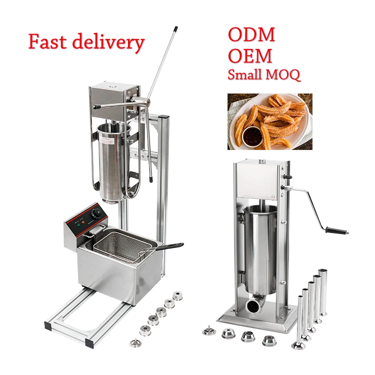 Commercial Use Snack Equipment Churro Making Machine Manufacturer Wholesale 5L Manual Spanish Churros Machine For Sale