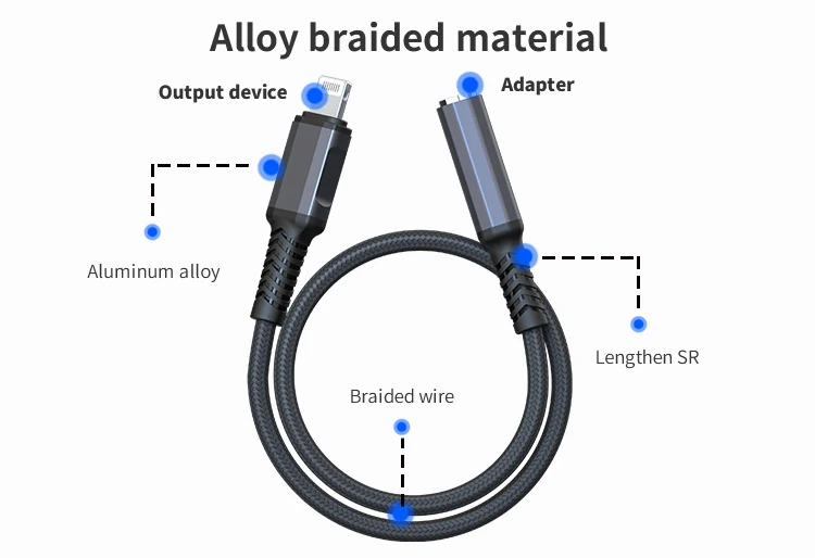 
C101 custom length OEM service aux cable phone splitter audio & video cables 