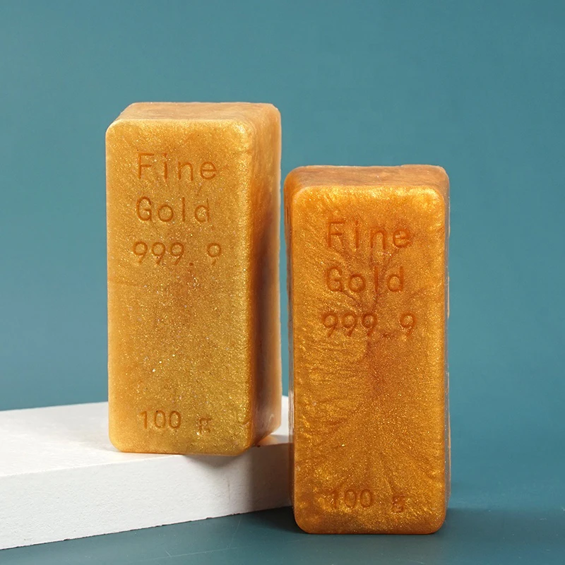Wholesale Custom Vegan Oil Control Brightening Whitening Anti Aging 24k Gold Soap