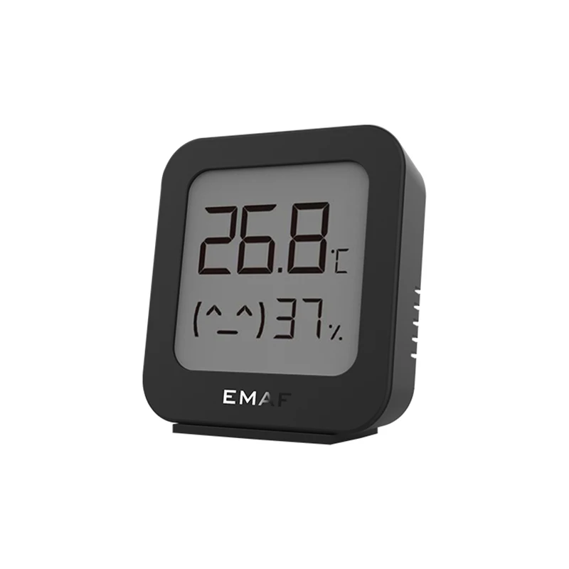 EMAF Indoor Thermo Hygrometer Thermometer Small Wall Digital Back Magnet Temperature Humidity Gauge for Home Greenhouse