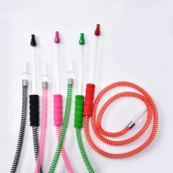 High Grade Hookah Shisha Smoking Pipe Shisha Hose Silicone Hookah Hose with sponge acrylic Handle