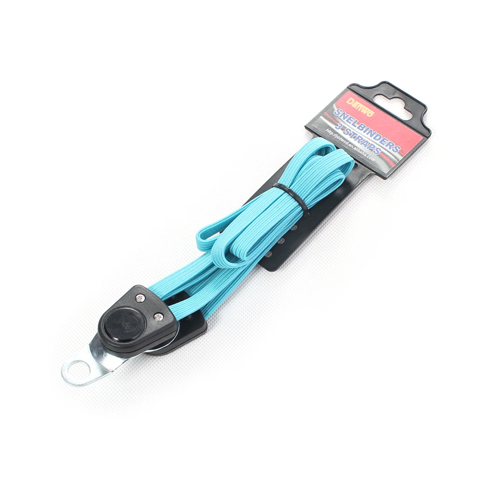 Flat cord for Motorcycle & Bike Baggage - Stretchable Elastic Bungee Rope with Cords and Straps for Tent  Luggage Tie Down