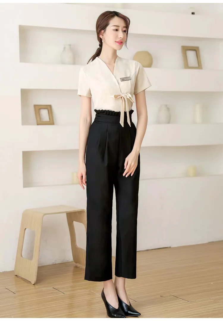 Women Manager Uniform Hotel Uniforms for Hotel and Restaurant Hotel Professional Clothes Foot Bath Pedicure Sexy Suit Uniform