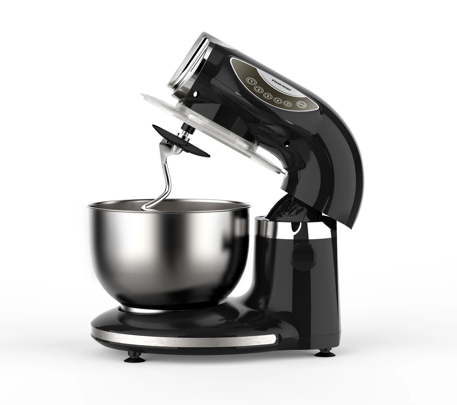 5.5L/7L Kitchen Stand Mixer Anti Splash Protection 4 in 1 Dough Hook Whisk 5 Speeds Mixer Machines NS03006