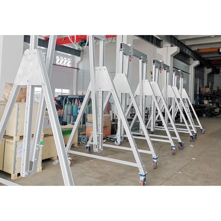 1 Ton 2 Ton 3 Ton Aluminium Light Duty Lifting Adjustable Portable Gantry Crane