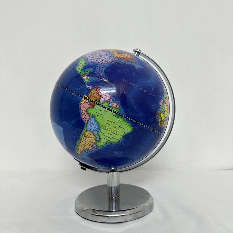 Kinglobe 8 Inch LED Light World Globe Interactive Educational Discovery Rotating Geographic Constellation AR Globe