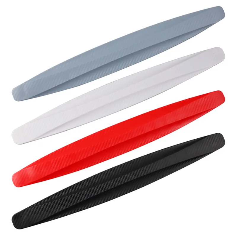 2pcs Car Body Anti-collision Strip Anti-scratch Rubber Strip Door Bumper Protection Sticker